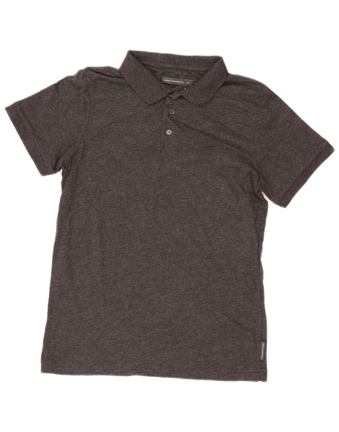 French Connection Mens Polo Shirt Medium Grey Cotton