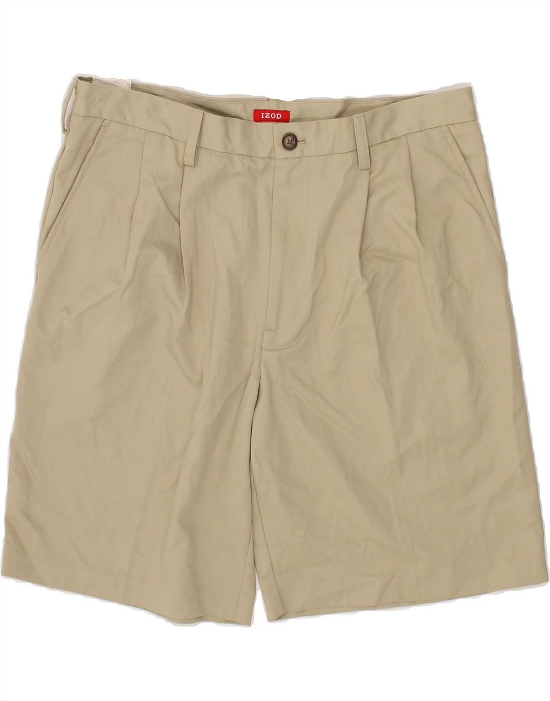 IZOD Mens Pegged Chino Shorts W36 Large Beige Cotton Vintage Izod and Second-Hand Izod from Messina Hembry 