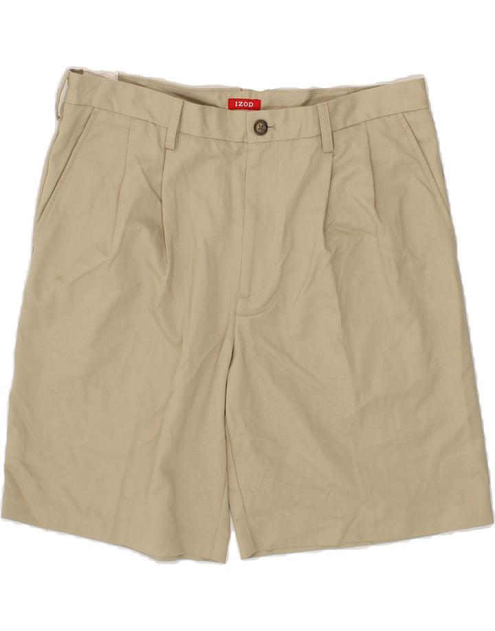 IZOD Mens Pegged Chino Shorts W36 Large Beige Cotton Vintage Izod and Second-Hand Izod from Messina Hembry 