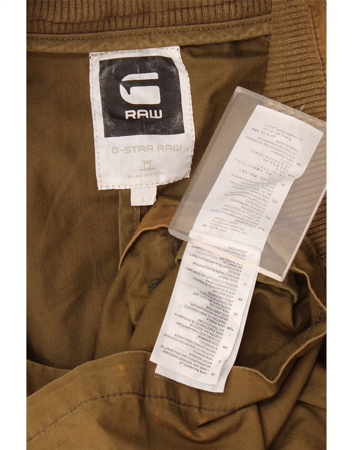 G-STAR Mens Utility Jacket UK 40 Large Khaki Cotton