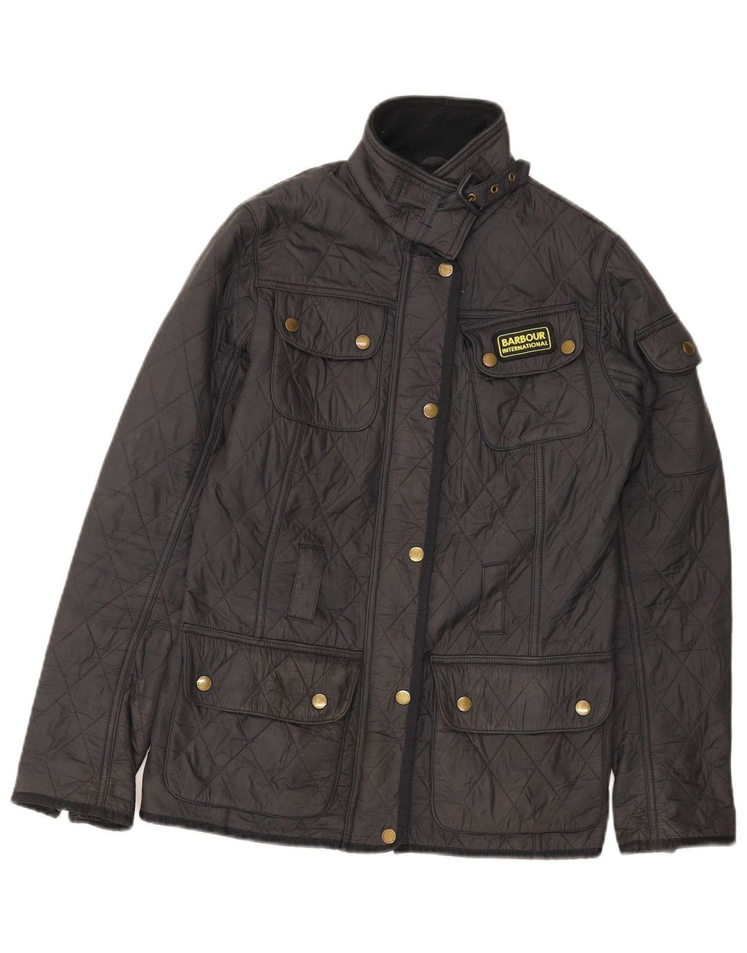 BARBOUR Womens Quilted Jacket UK 10 Small Black