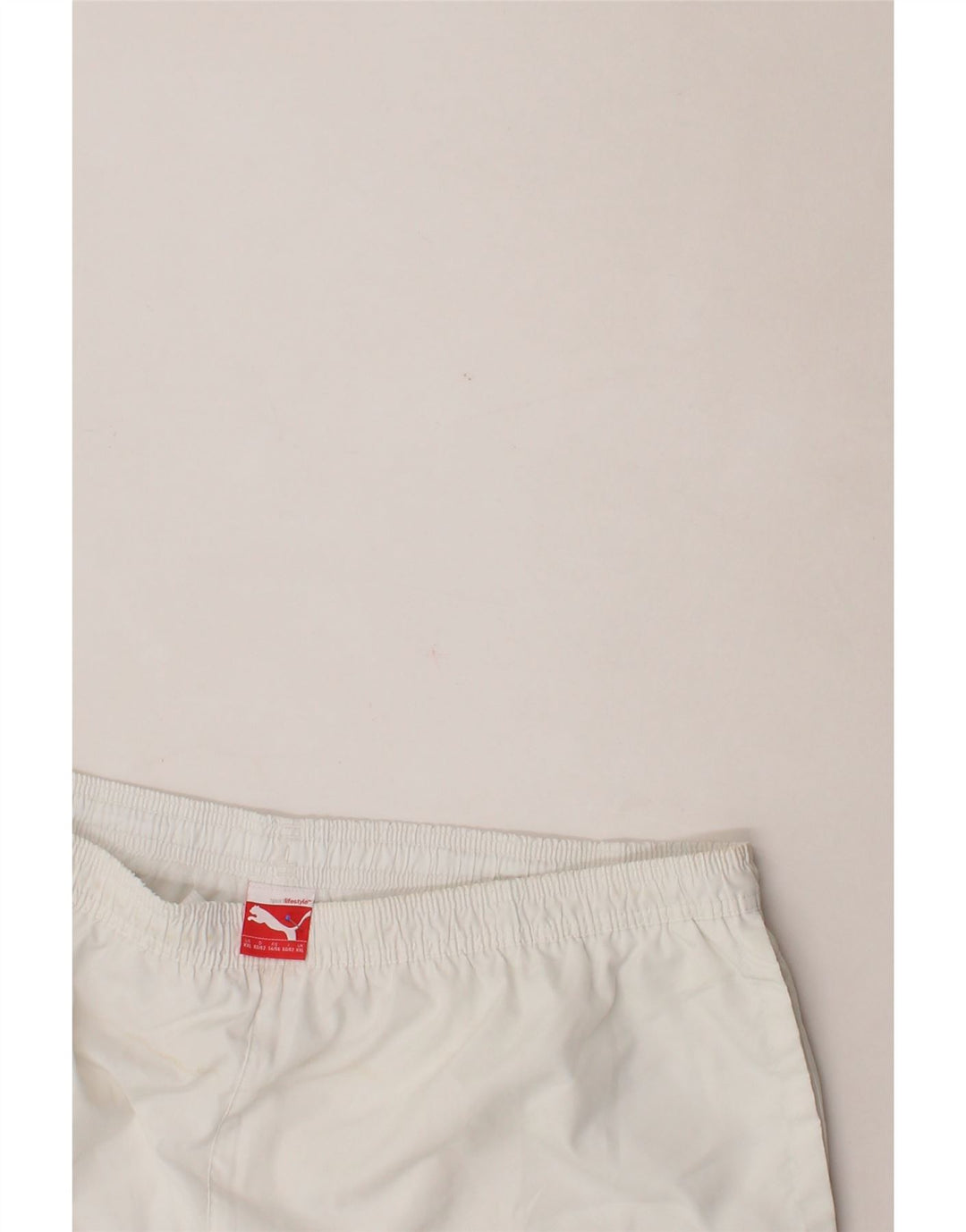 PUMA Mens Graphic Sport Shorts 2XL  White Polyester Sports Vintage Puma and Second-Hand Puma from Messina Hembry 