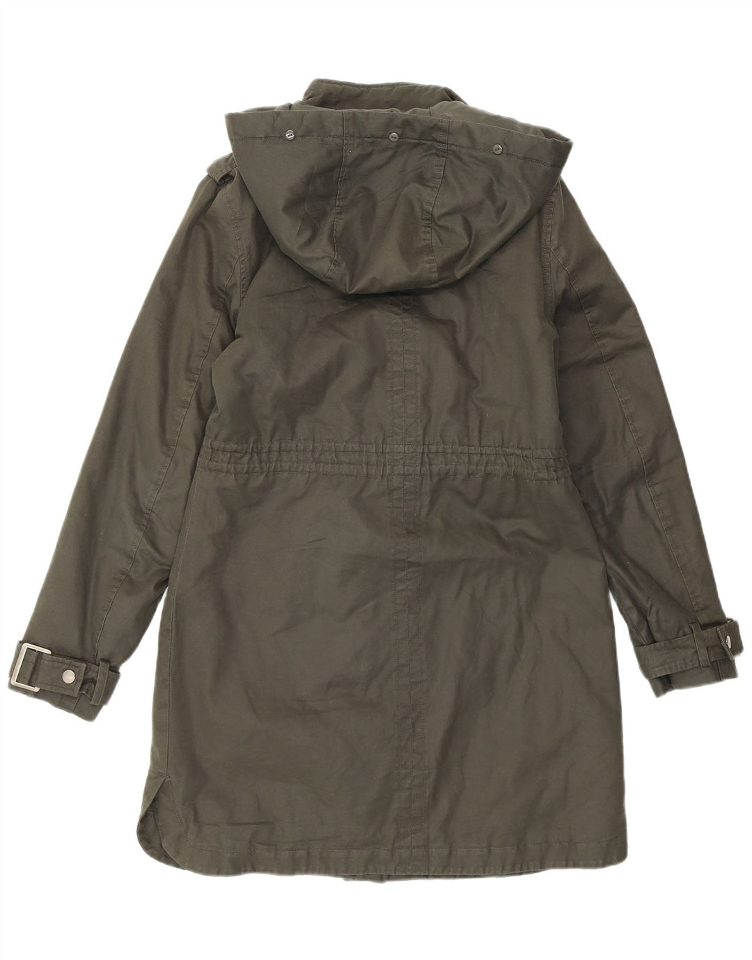 MINT VELVET Womens Hooded Parka Jacket UK 10 Small Khaki