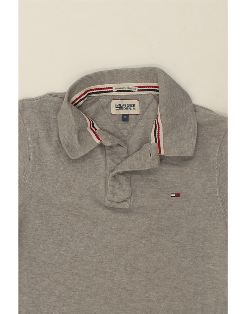 TOMMY HILFIGER Mens Polo Shirt Small Grey Cotton | Vintage Tommy Hilfiger | Thrift | Second-Hand Tommy Hilfiger | Used Clothing | Messina Hembry 