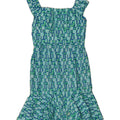 VINTAGE Womens Abstract Pattern Sundress UK 12 Medium Blue Vintage Vintage and Second-Hand Vintage from Messina Hembry 