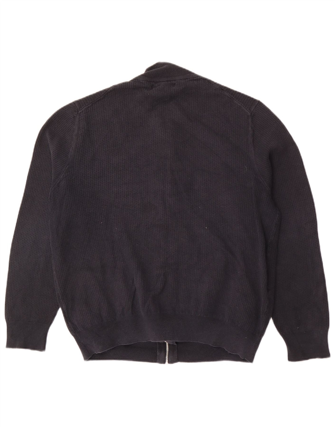 Marks & Spencer Mens Cardigan Sweater Large Black Cotton