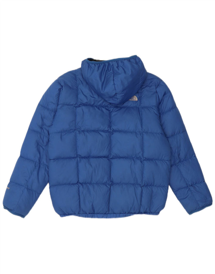 The North Face Boys Hooded Reversible Padded Jacket 12-13 Years Large Blue