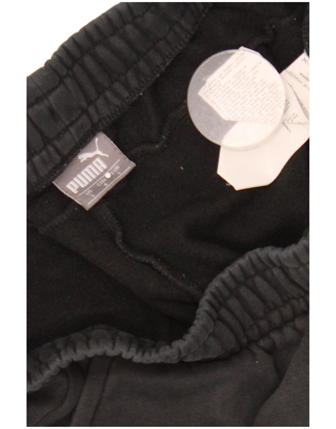 Puma Mens Tracksuit Trousers Joggers Large Black Cotton