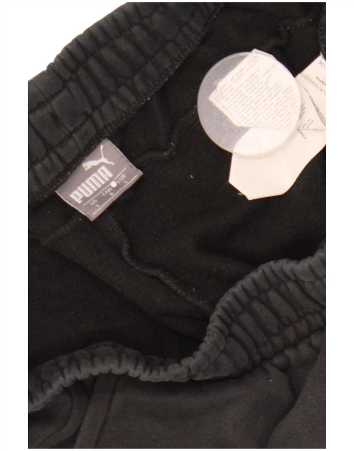 Puma Mens Tracksuit Trousers Joggers Large Black Cotton