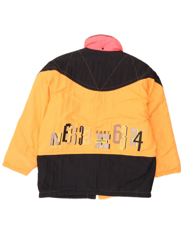 Luhta Womens Graphic Ski Jacket UK 18 XL Yellow Colourblock