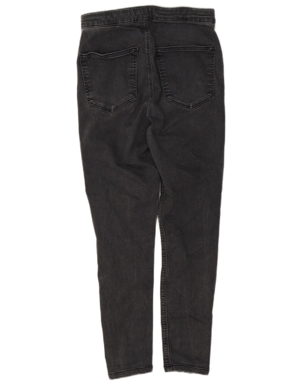 Topshop Womens Cropped Jeans W32 L25 Grey Cotton