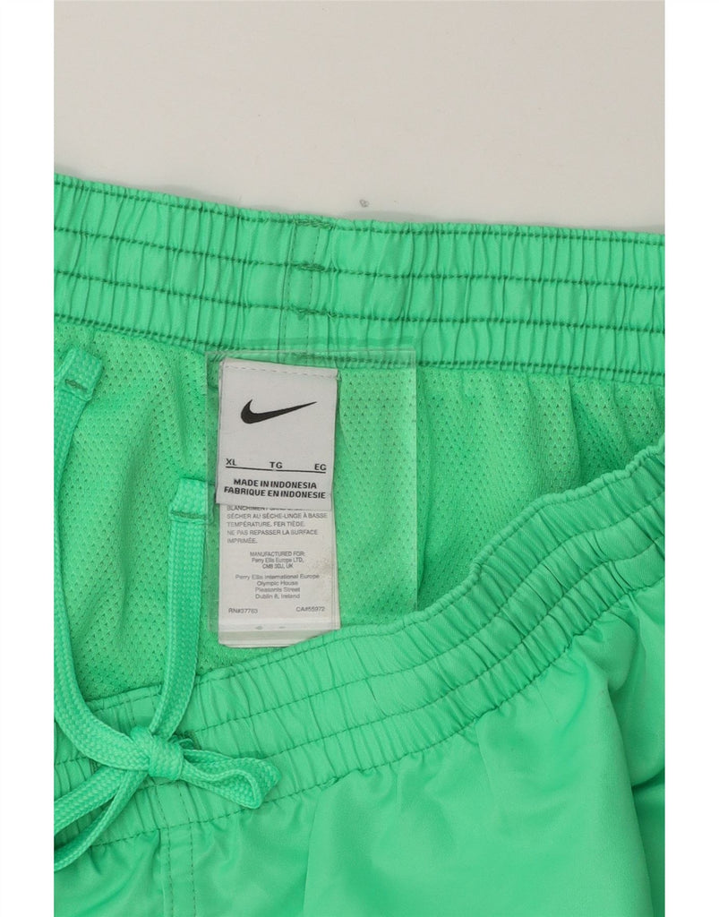NIKE Mens Graphic Sport Shorts XL  Green Polyester Vintage Nike and Second-Hand Nike from Messina Hembry 