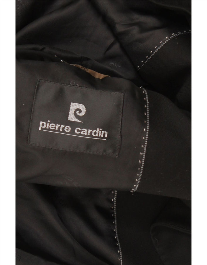 PIERRE CARDIN Mens 1 Button Blazer Jacket IT 48 Medium Black Wool Vintage Pierre Cardin and Second-Hand Pierre Cardin from Messina Hembry 