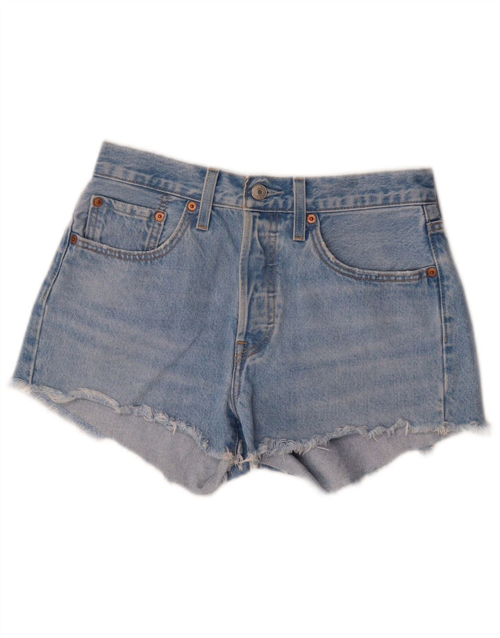 Levi's Womens 501 Denim Hot Pants W26 Small Blue Cotton