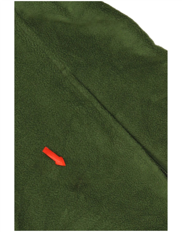 Columbia Girls Fleece Jacket 14-15 Years Green Polyester