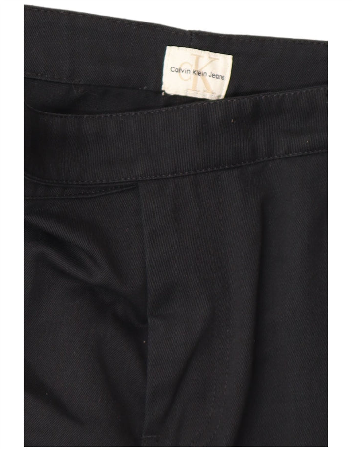 CALVIN KLEIN Mens Straight Suit Trousers W30 L34  Black