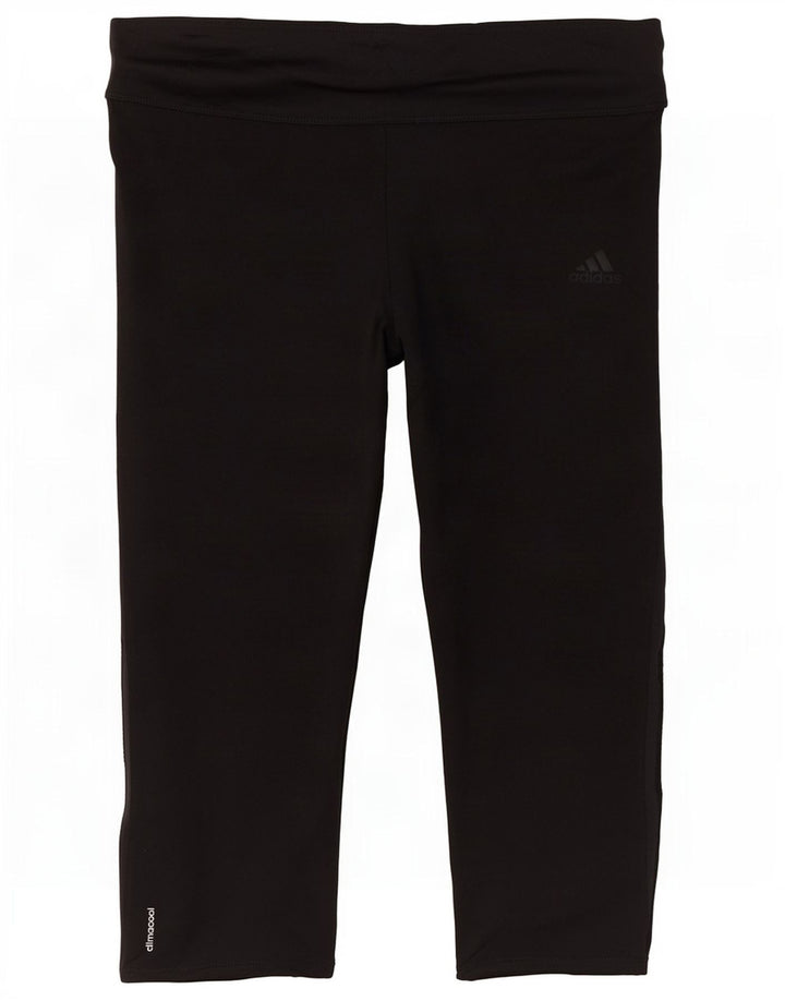 Adidas Womens Climalite Capri Leggings UK 12/14 Medium Black