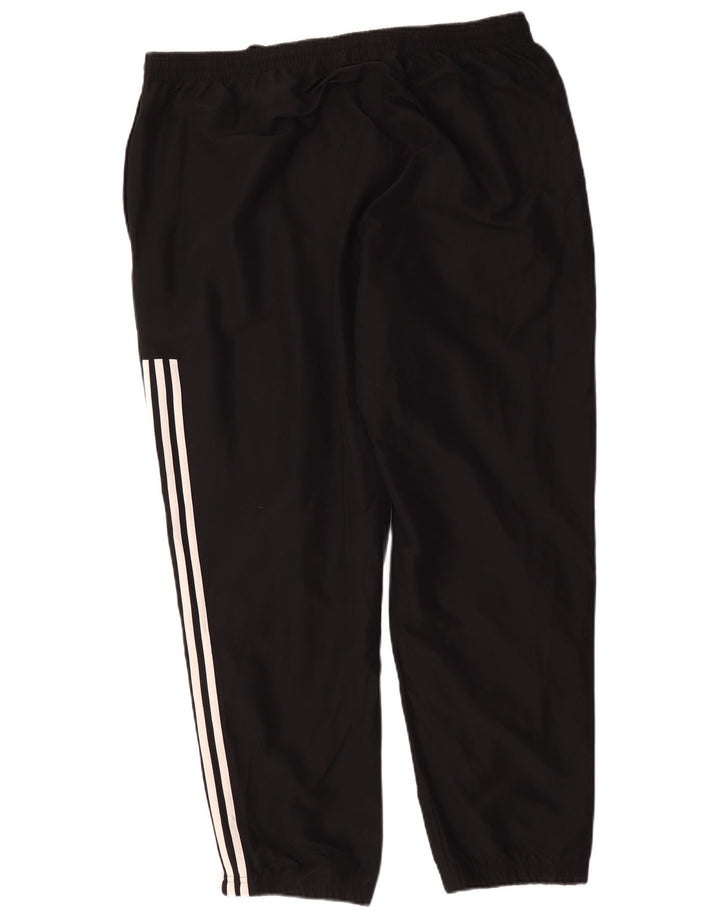 Adidas Mens Tracksuit Trousers 2XL Black Colourblock Polyester