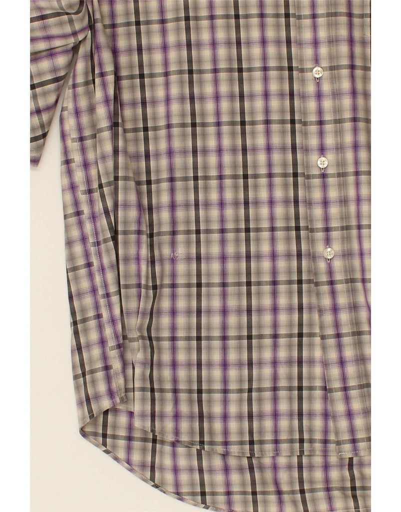 BEST COMPANY Mens Shirt 2XL Grey Check Cotton Vintage Best Company and Second-Hand Best Company from Messina Hembry 