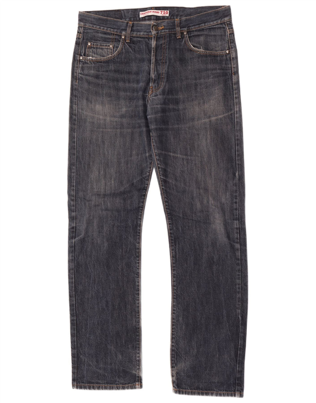 Carrera Mens 710 Straight Jeans W34 L34 Blue Cotton