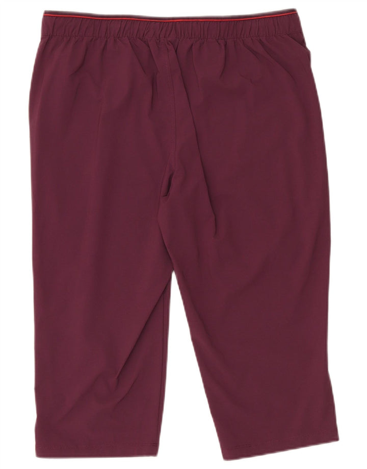 Rohan Womens Capri Leggings UK 14 Large Burgundy Polyamide