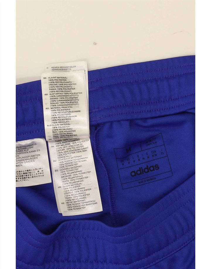 Adidas Mens Aeroready Tracksuit Trousers Medium Blue Colourblock Polyester