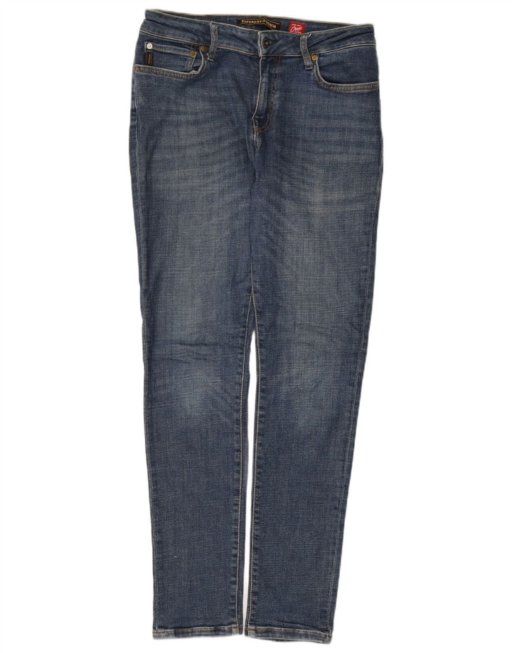 Superdry Mens Slim Jeans W34 L34 Blue Cotton