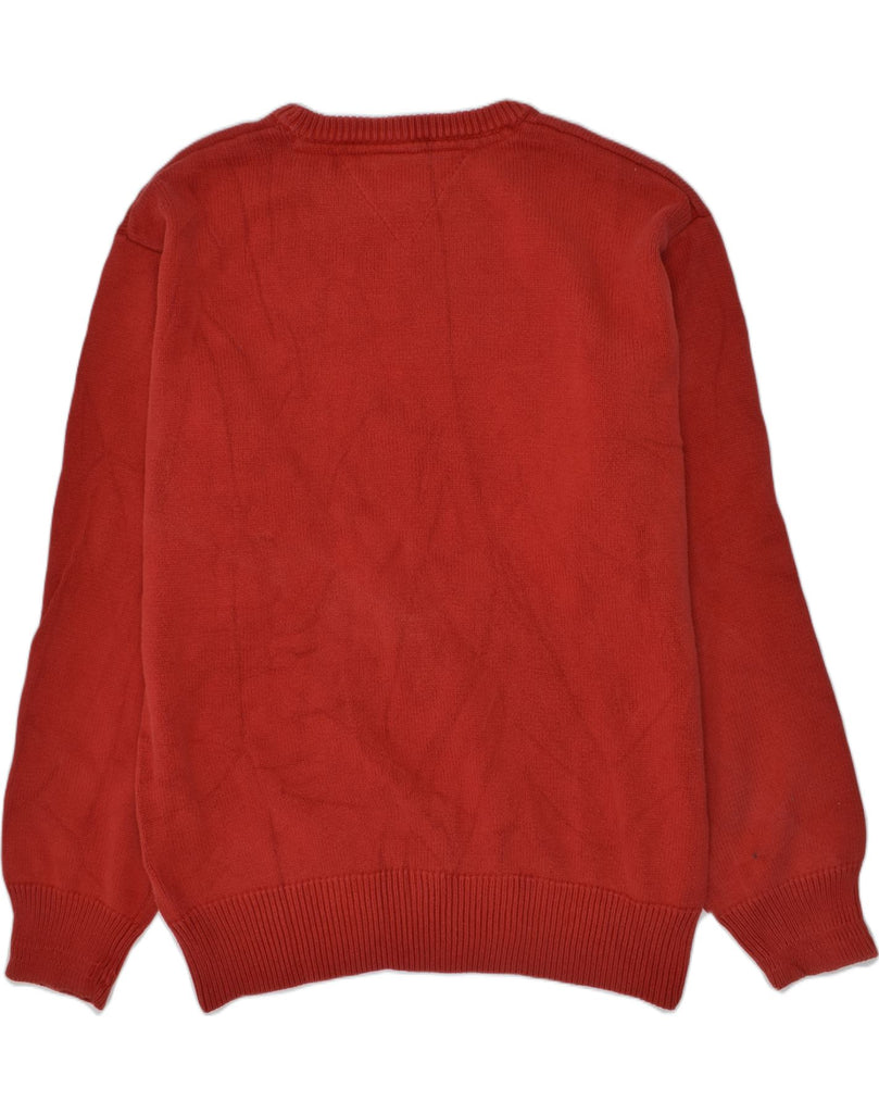 TOMMY HILFIGER Boys Crew Neck Jumper Sweater 15-16 Years XL Red Cotton | Vintage Tommy Hilfiger | Thrift | Second-Hand Tommy Hilfiger | Used Clothing | Messina Hembry 