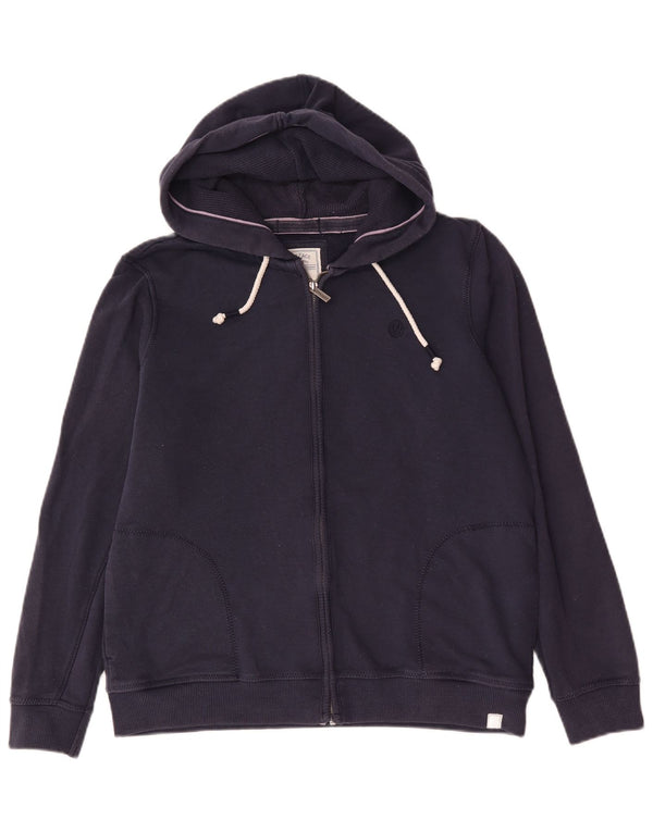 Fat Face Mens Zip Hoodie Sweater Medium Navy Blue Cotton