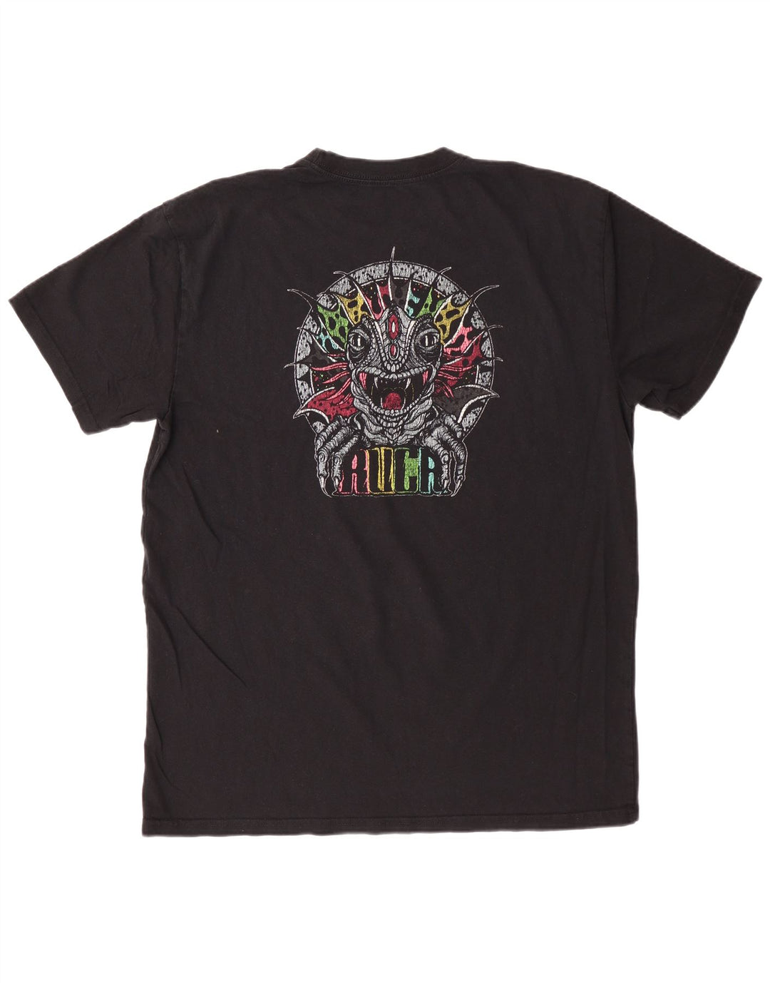 RVCA Mens Relaxed Fit Graphic T-Shirt Top Large Black