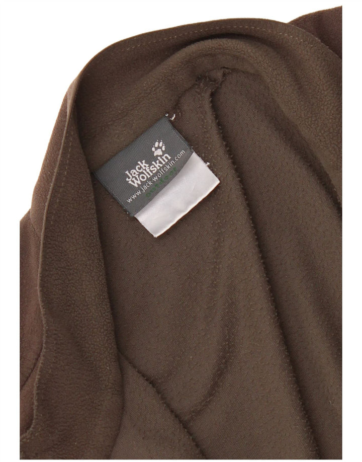 Jack Wolfskin Mens Full Zip Fleece Jumper Large Brown
