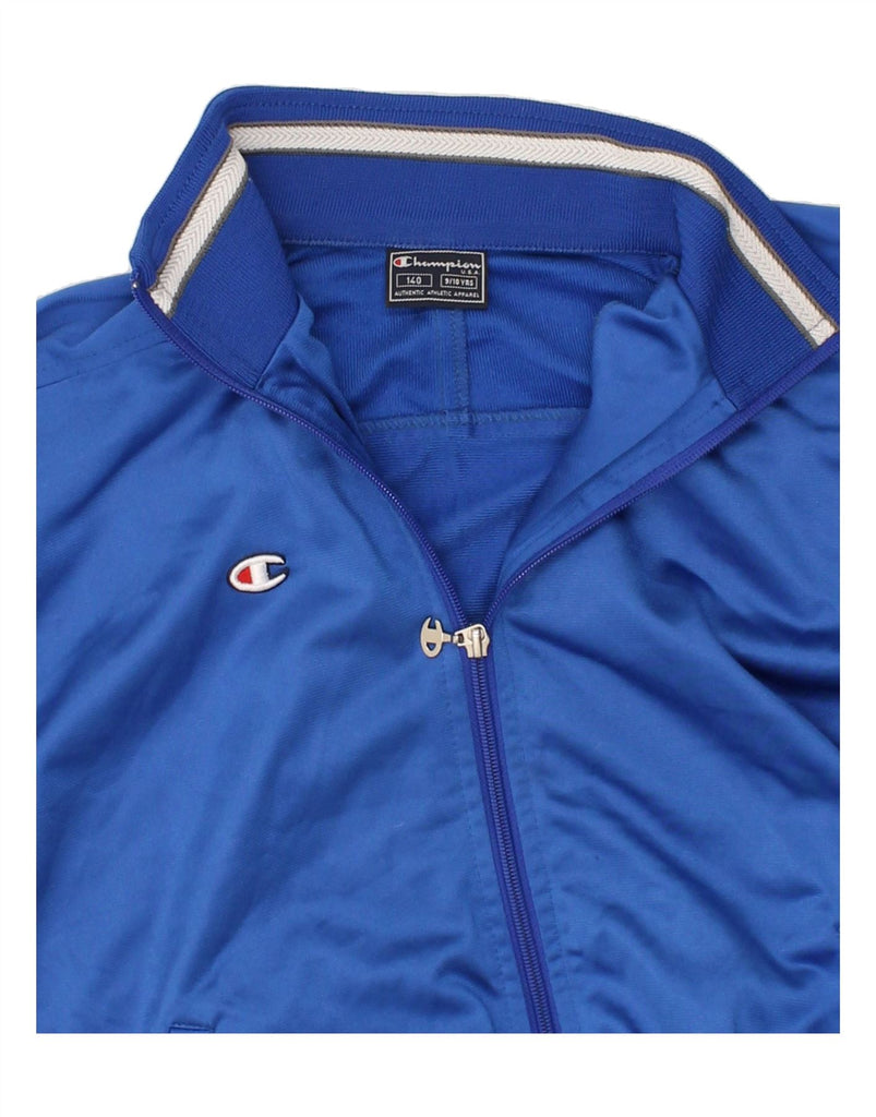 CHAMPION Boys Tracksuit Top Jacket 9-10 Years Blue Vintage Champion and Second-Hand Champion from Messina Hembry 