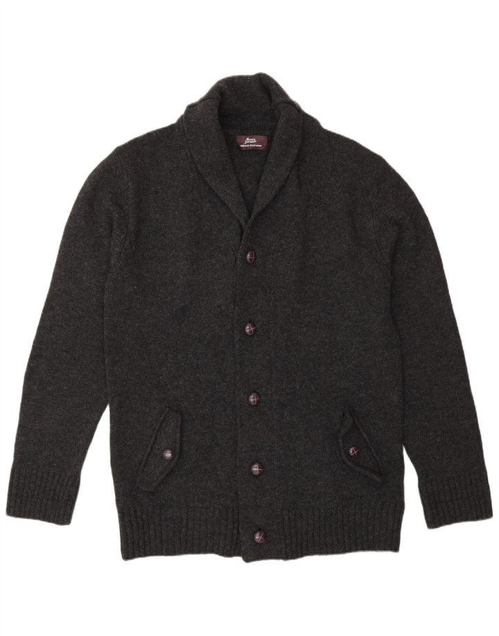 Marks & Spencer Mens Cardigan Sweater Large Grey Wool