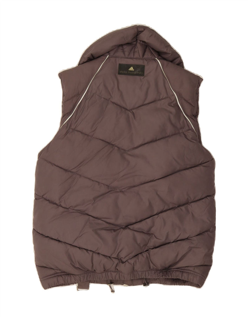 ADIDAS Womens Stella McCartney Oversized Padded Gilet EU 36 Small Grey Vintage Adidas and Second-Hand Adidas from Messina Hembry 