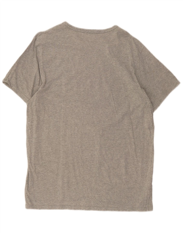 Calvin Klein Mens Graphic T-Shirt Top Large Grey Cotton