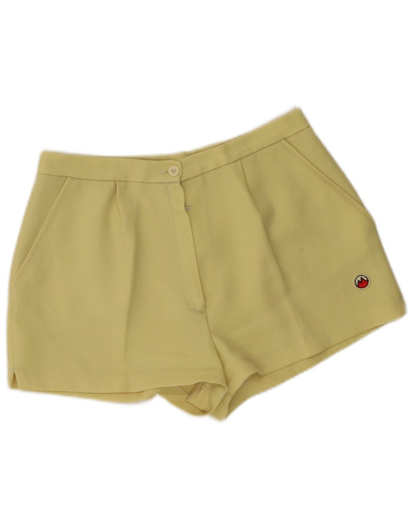 MARILENA Womens High Waist Pegged Hot Pants IT 46 Large W30 Yellow