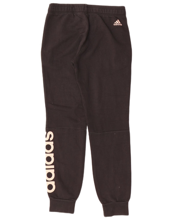 Adidas Womens Tracksuit Trousers Joggers UK 8/10 Small  Black Cotton