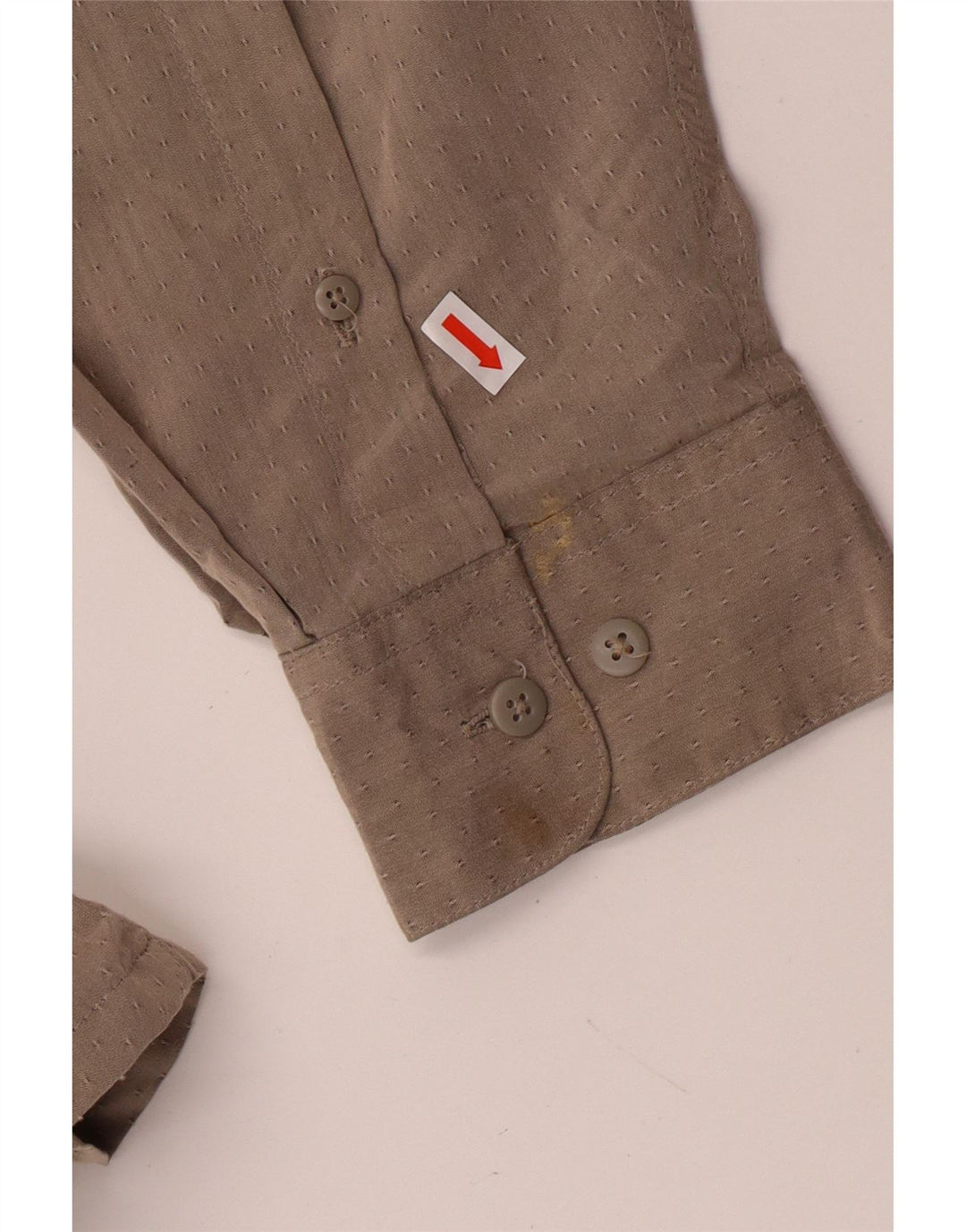 Pierre Cardin Mens Shirt Size 17 17 1/2 XL Grey Spotted Rayon