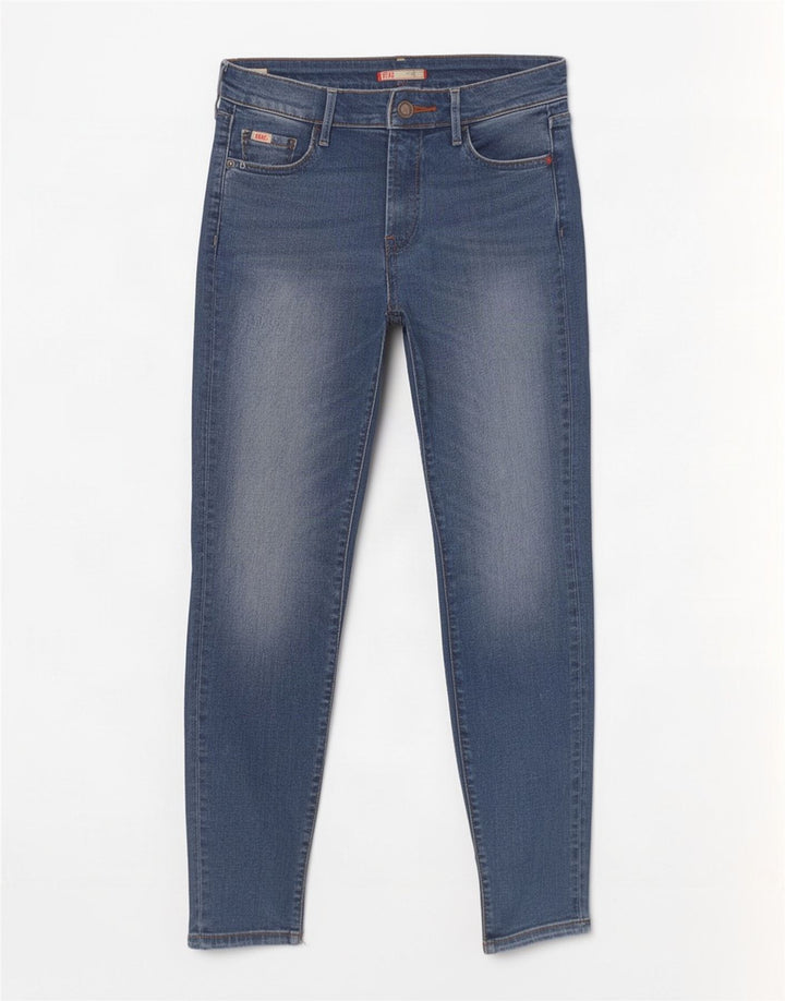 Rifle Womens Skinny Jeans W25 L29 Blue Cotton