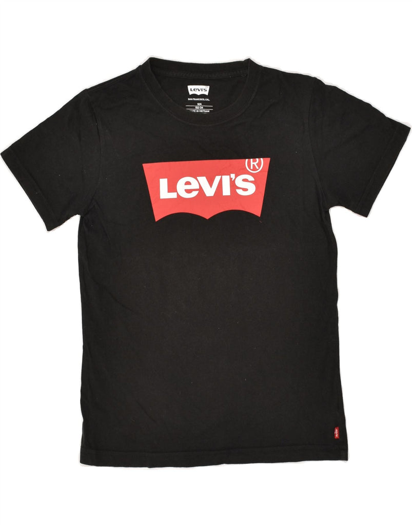 LEVI'S Boys Graphic T-Shirt Top 11-12 Years Black | Vintage Levi's | Thrift | Second-Hand Levi's | Used Clothing | Messina Hembry 