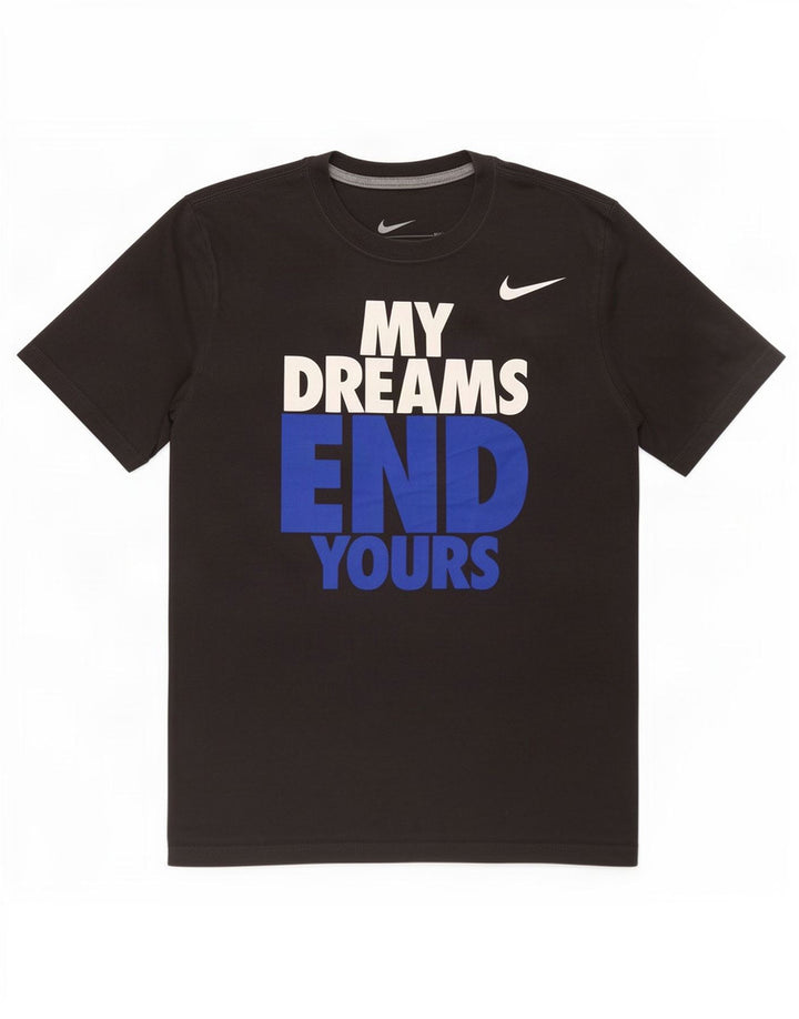 Nike Mens Regular Fit Graphic T-Shirt Top Small Black Cotton