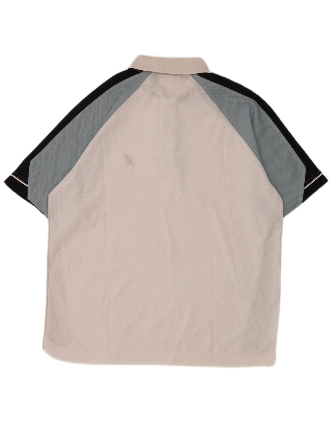 AUSTRALIAN L'ALPINA Mens Polo Shirt Large White Colourblock Polyester