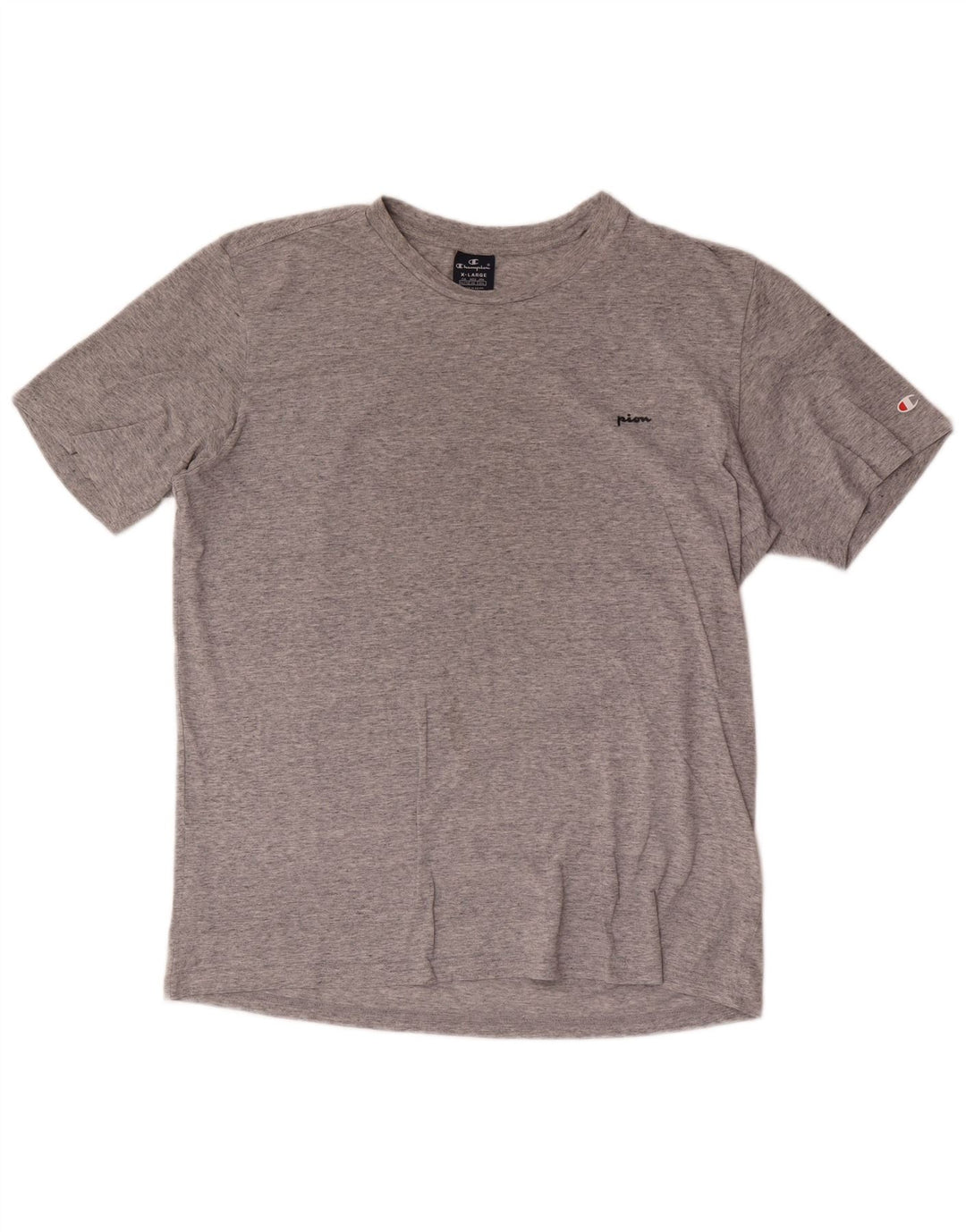 Champion Mens T-Shirt Top XL Grey Flecked Cotton