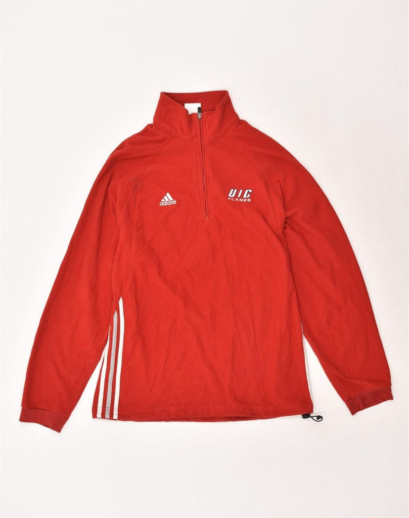 ADIDAS Mens Pullover Tracksuit Top Jacket Medium Red Cotton | Vintage Adidas | Thrift | Second-Hand Adidas | Used Clothing | Messina Hembry 