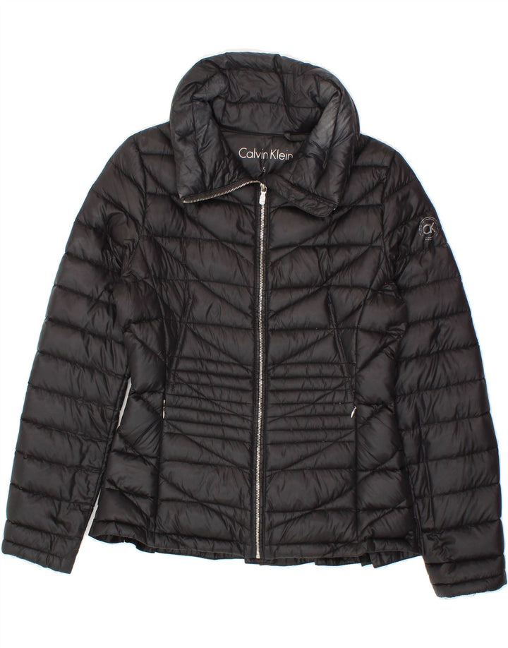 CALVIN KLEIN JEANS Womens Padded Jacket UK 10 Small Black Nylon Vintage Calvin Klein Jeans and Second-Hand Calvin Klein Jeans from Messina Hembry 