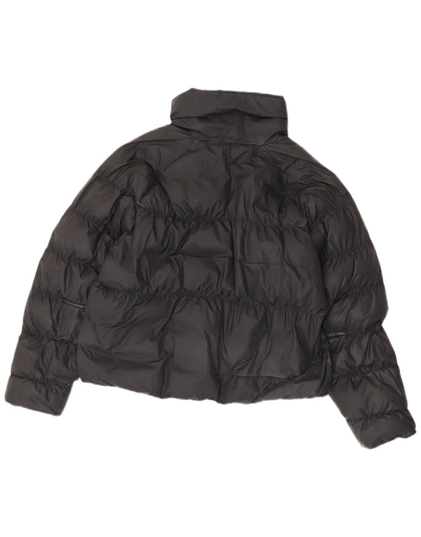 Nike Womens Crop Oversized Padded Jacket UK 10 Small Black Polyester