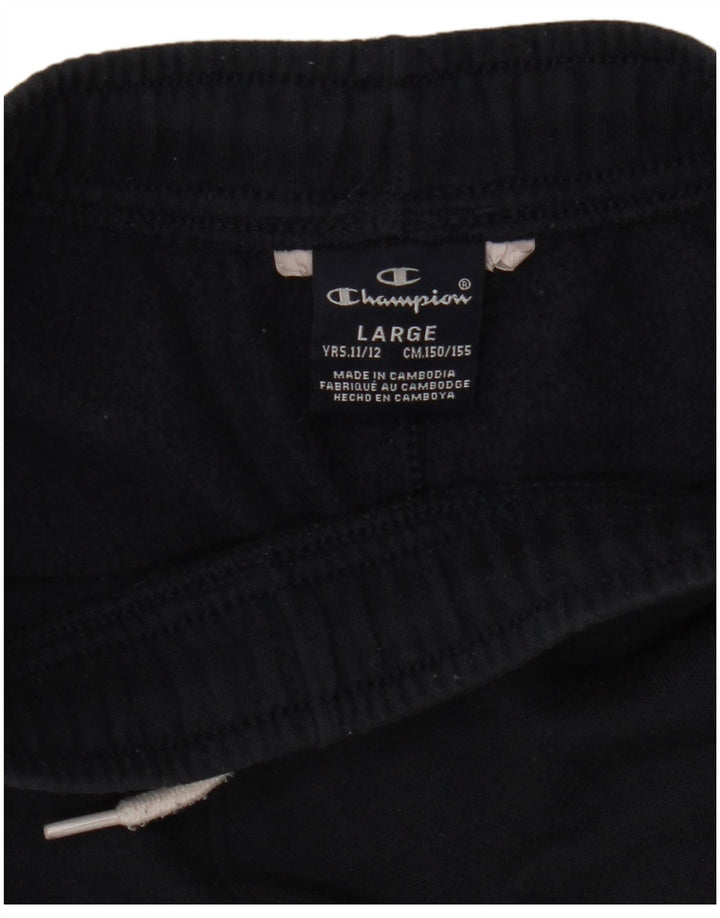 Champion Boys Tracksuit Trousers Joggers 11-12 Years Large Navy Blue