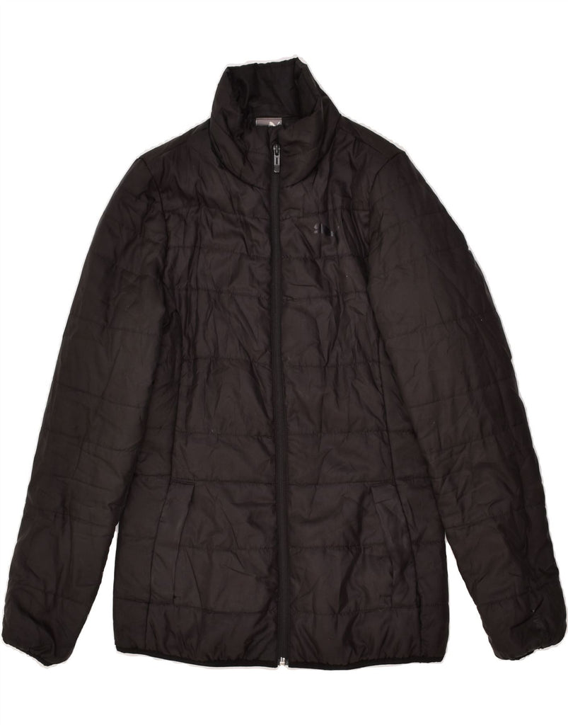 PUMA Womens Padded Jacket UK 8 Small Black Polyester | Vintage Puma | Thrift | Second-Hand Puma | Used Clothing | Messina Hembry 