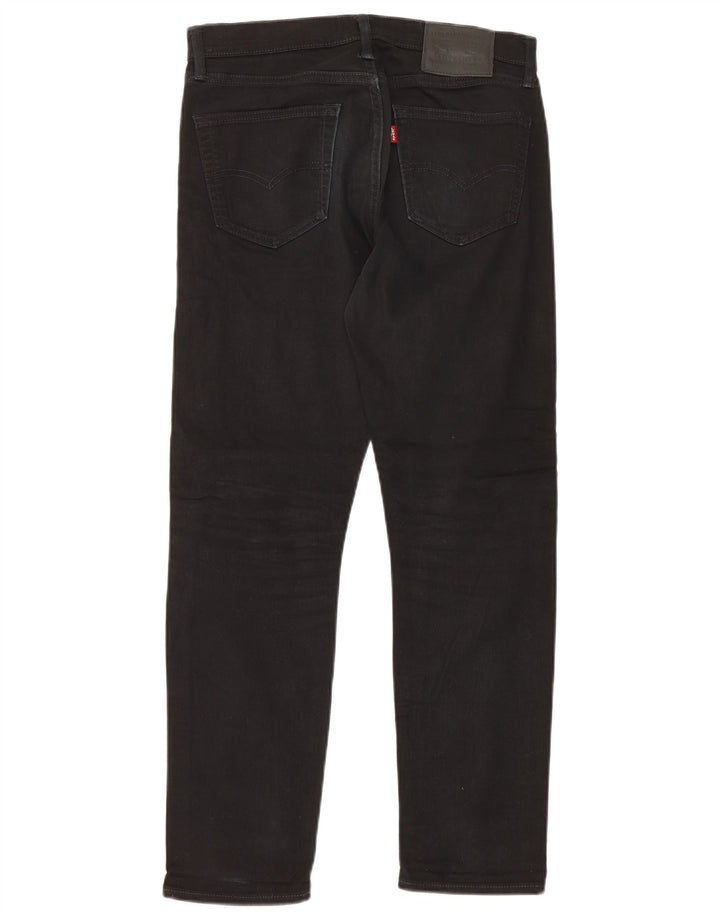 Levi's Mens 508 Regular Tapered Jeans W30 L30 Black Cotton
