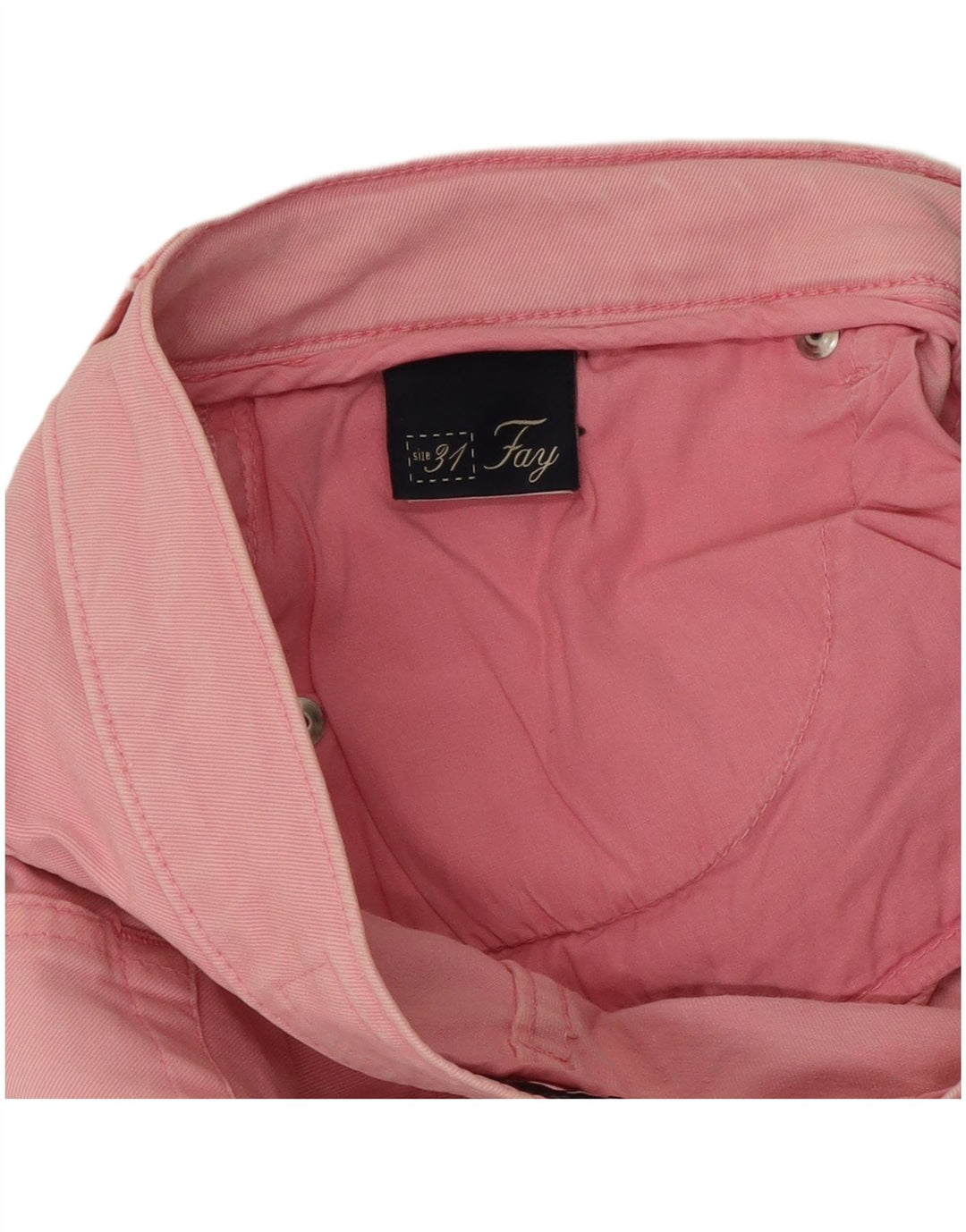 Fay Womens Straight Jeans W31 L27 Pink Cotton
